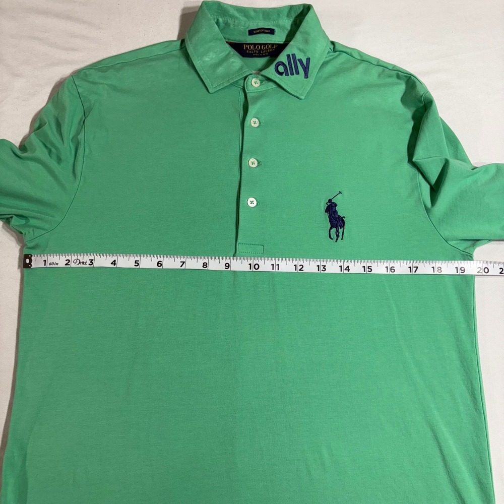 Ralph Lauren Polo Golf Mens Small Green Stretch Lisle Polo Shirt Ally Odyssey‎ - Picture 9 of 10